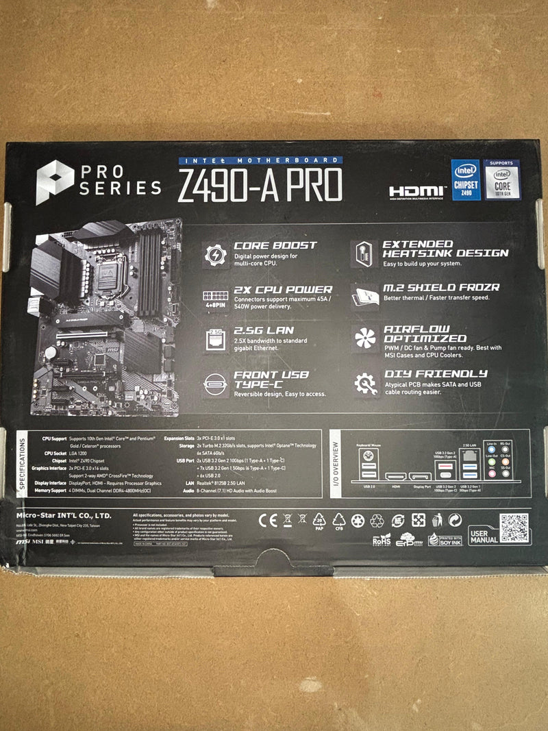 SCHEDA MADRE MSI Z490A - PRO